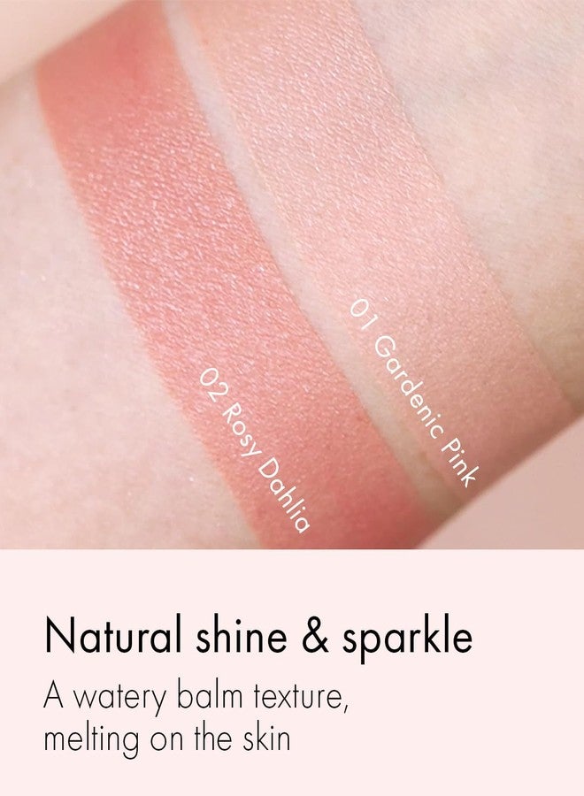 فيديفيتشي أحمر خدود كريمي VIDIVICI Millennial Glow رقم 02 Rosy Dahlia - أحمر خدود كريمي للوجه والخدود لبشرة ناعمة وحريرية - لمسة نهائية ناعمة من الساتان مع لون طبيعي - للبشرة الفاتحة إلى المتوسطة، 0.21 أونصة. - Image 5